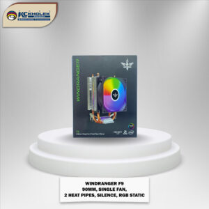 WINDRANGER F9 90mm, SINGLE FAN, 2 HEAT PIPES, SILENCE, RGB STATIC